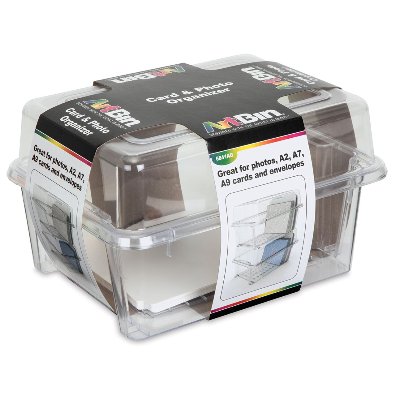 ArtBin Card and Photo Organizer Box with Dividers - Box and 8 Dividers